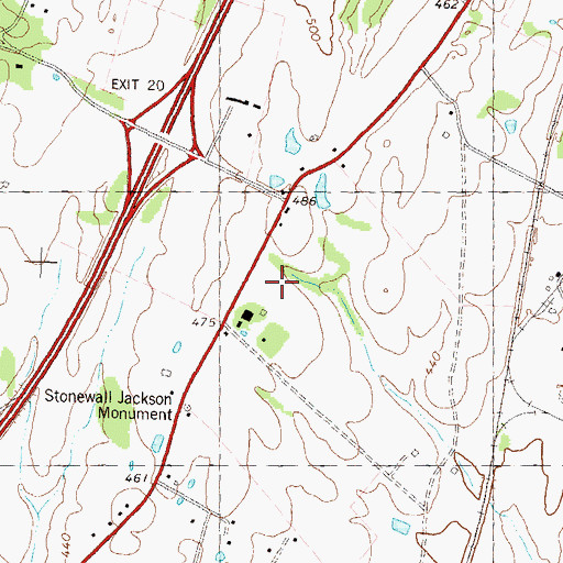 Topographic Map of Potomack Intermediate School, WV