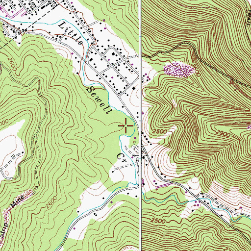 Topographic Map of Rainelle Christian Academy, WV