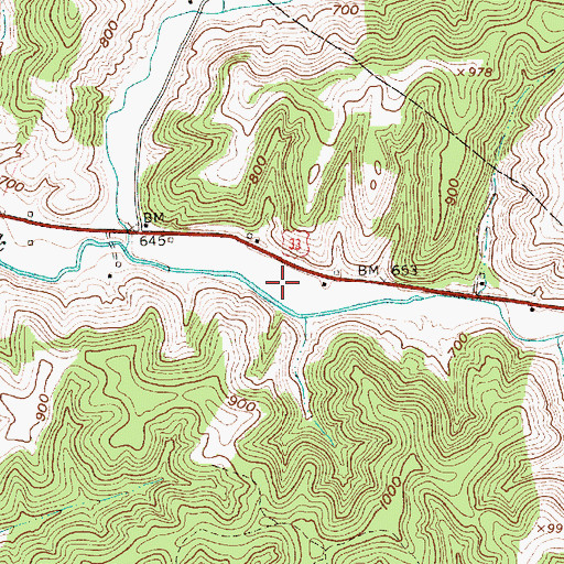 Topographic Map of Roane Jackson Technical Center, WV