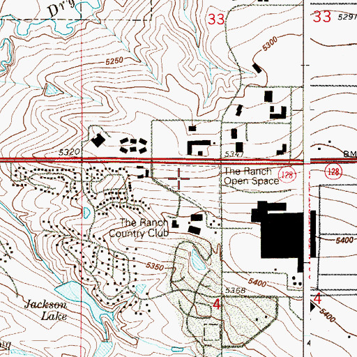 Topographic Map of The Ranch Open Space, CO