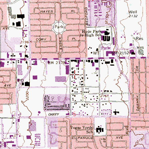 Topographic Map of Desert Torah Academy, NV