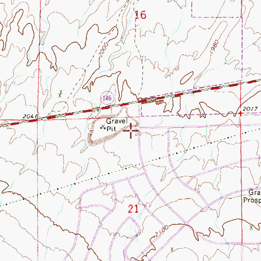 Topographic Map of DJs Community Christian Academy, NV