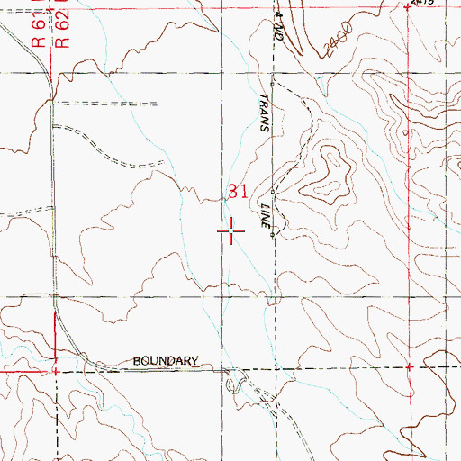 Topographic Map of Hillcrest Academy, NV