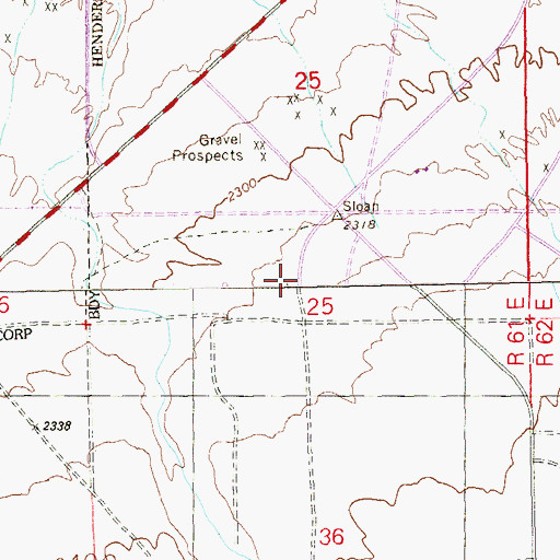 Topographic Map of Kiddie Academy, NV
