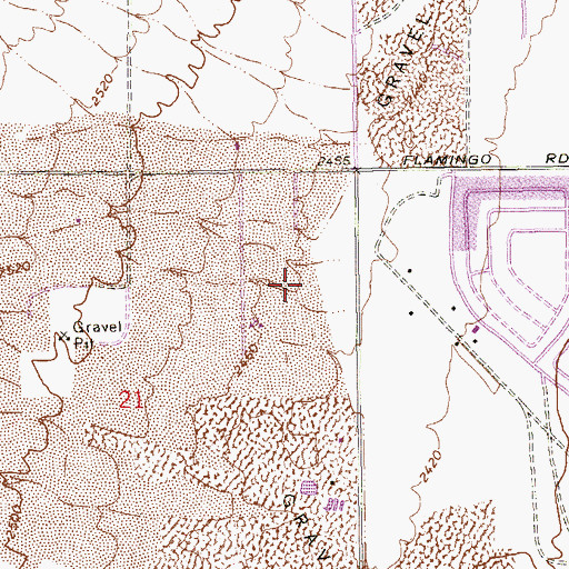Topographic Map of Kids Turf Academy, NV