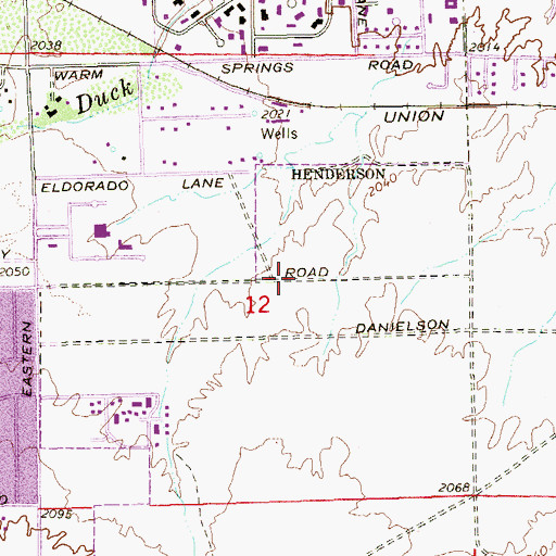 Topographic Map of La Petite Academy, NV