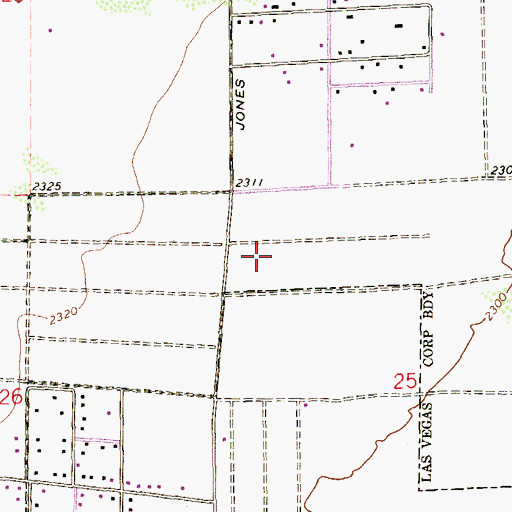 Topographic Map of Lamb of God Lutheran School, NV