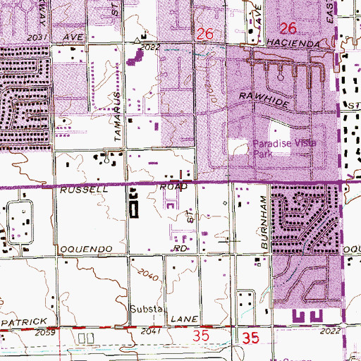 Topographic Map of McCarran Child Development Center, NV