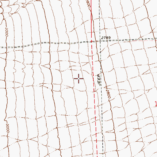 Topographic Map of Merryhill School, NV
