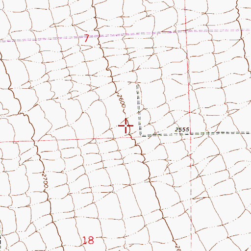 Topographic Map of Mountain View Lutheran School, NV
