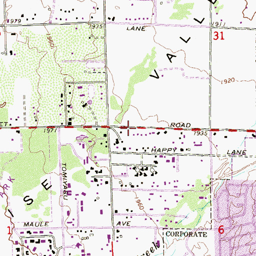 Topographic Map of Sunset Montessori Childrens World, NV