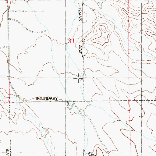 Topographic Map of Warren Walker Upper School, NV