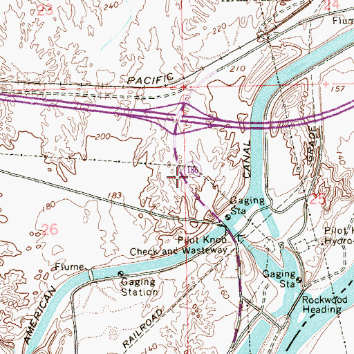Topographic Map of Camp Pilot Knob (historical), CA