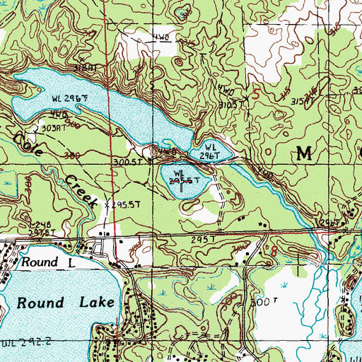 Topographic Map of Thompson Lake, MI