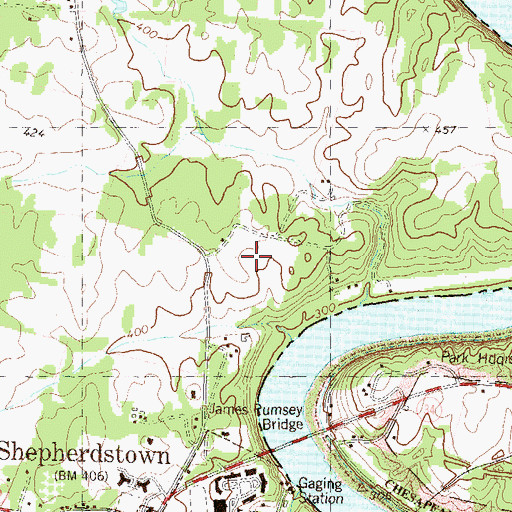 Topographic Map of U S Fish and Wildlife Service National Conservation Training Center, WV