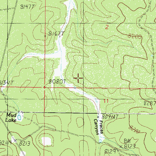 Topographic Map of Magnum Springs Ranger Station, AZ