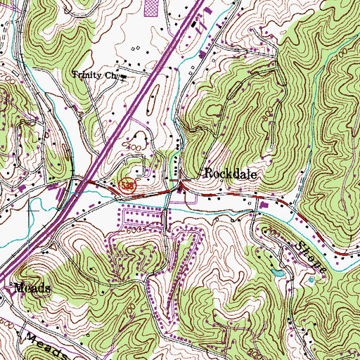 Topographic Map of Clinton Iron Furnace (historical), KY