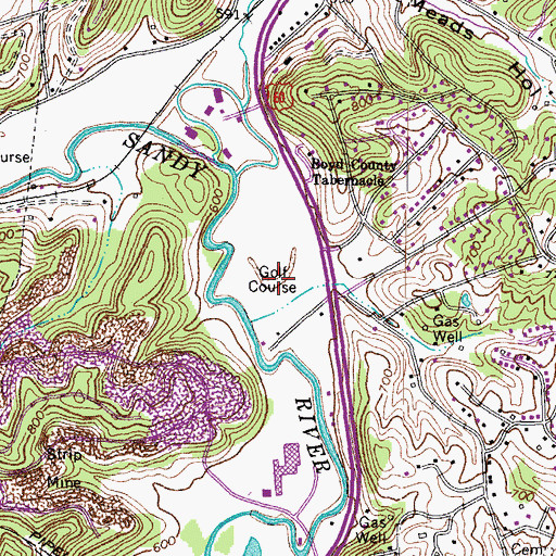 Topographic Map of Doug Lynn Park (historical), KY