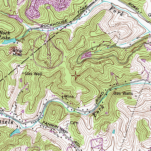 Topographic Map of Newman Cemetery, KY