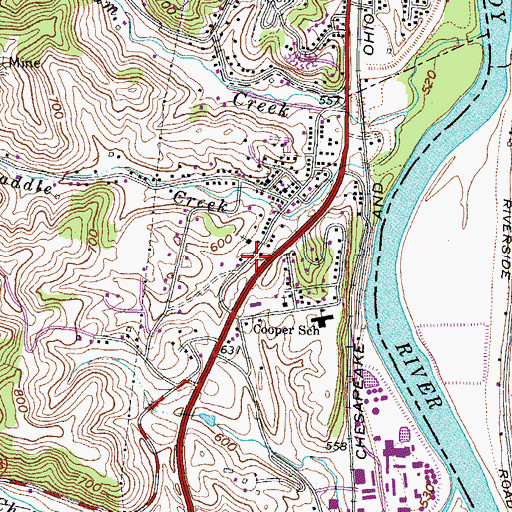 Topographic Map of England Hill School (historical), KY