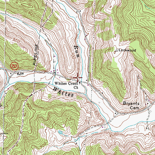 Topographic Map of Potomac Post Office (historical), KY