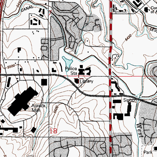 Topographic Map of Aurora History Museum, CO
