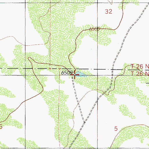 Topographic Map of Ford Tank, AZ