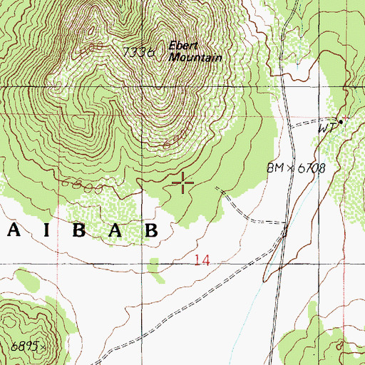 Topographic Map of Ebert Guzzler, AZ