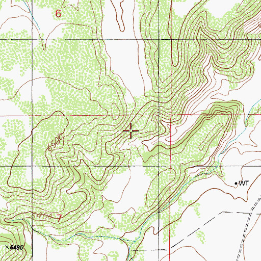 Topographic Map of Limestone Well, AZ