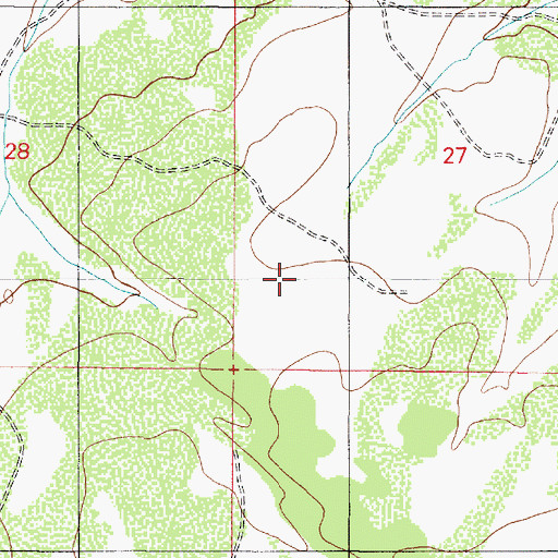 Topographic Map of Slate Well, AZ