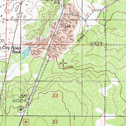 Topographic Map of Deadman Flat, AZ