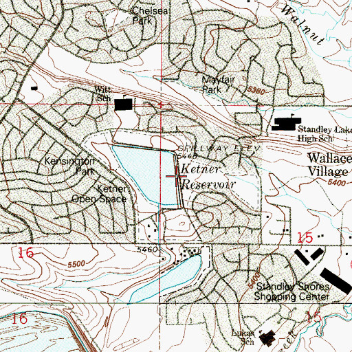 Topographic Map of Ketner Open Space, CO