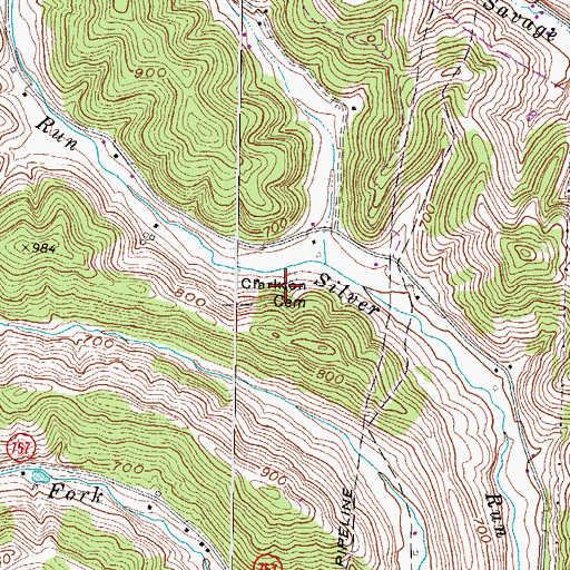 Topographic Map of Clarkson Cemetery, KY