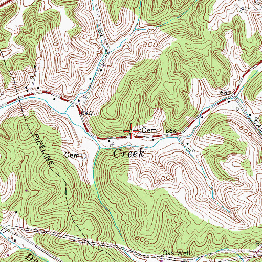Topographic Map of Sayantum Post Office (historical), KY