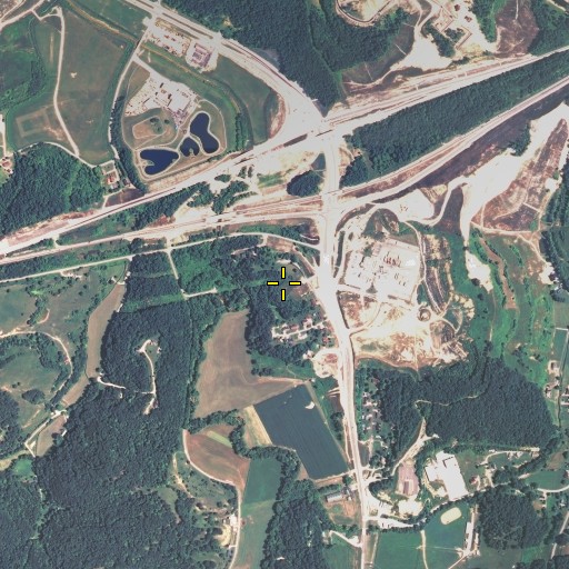Aerial/Satellite Image of Fields Cemetery, KY