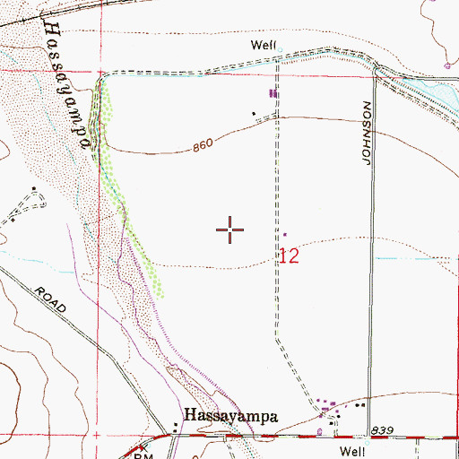 Topographic Map of Buckeye Valley, AZ