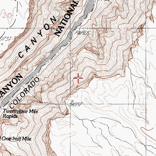 Topographic Map of Marble Canyon National Monument (historical), AZ