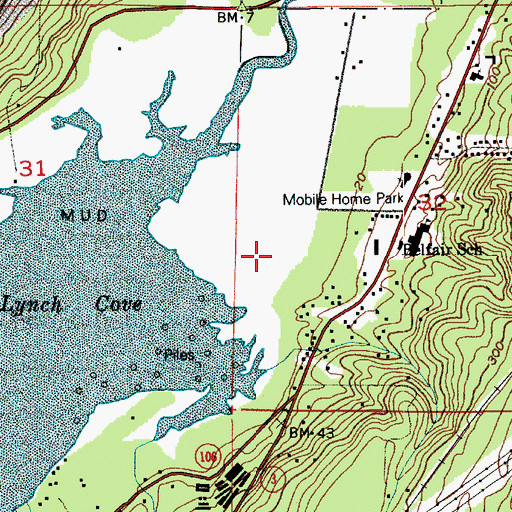 Topographic Map of Sweetwater Creek, WA