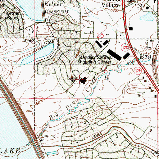 Topographic Map of Lukas Elementary School, CO