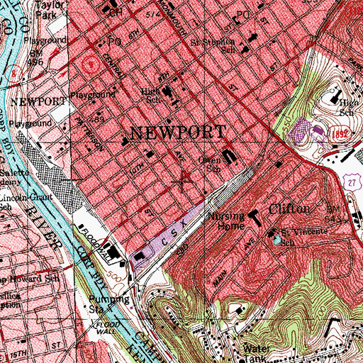 Topographic Map of Church of God, KY