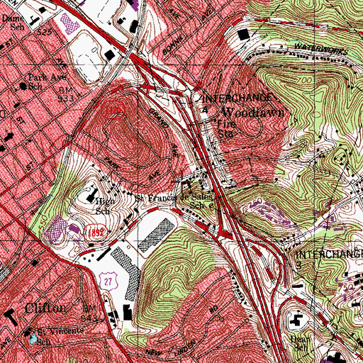 Topographic Map of Saint Francis De Sales Catholic Church, KY