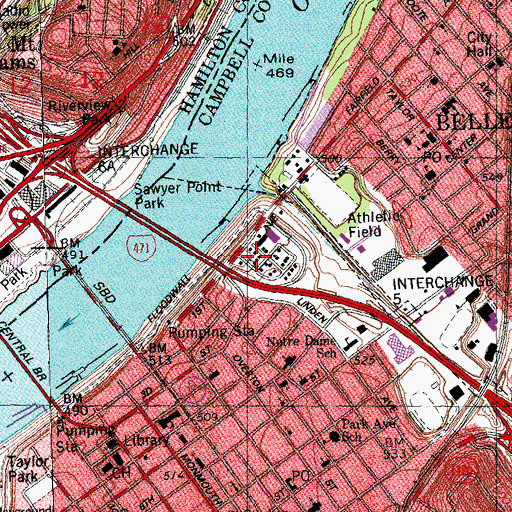 Topographic Map of Covenant Christian Church, KY