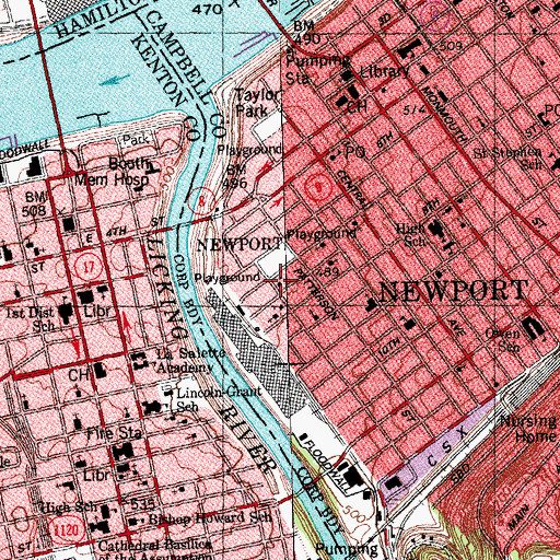 Topographic Map of Second Baptist Church, KY