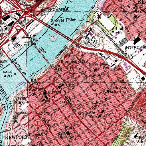 Topographic Map of Christian Tabernacle Church, KY