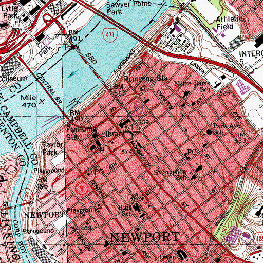 Topographic Map of Apostolic Temple, KY