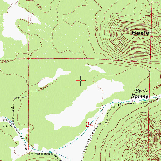 Topographic Map of Divide Tank, AZ