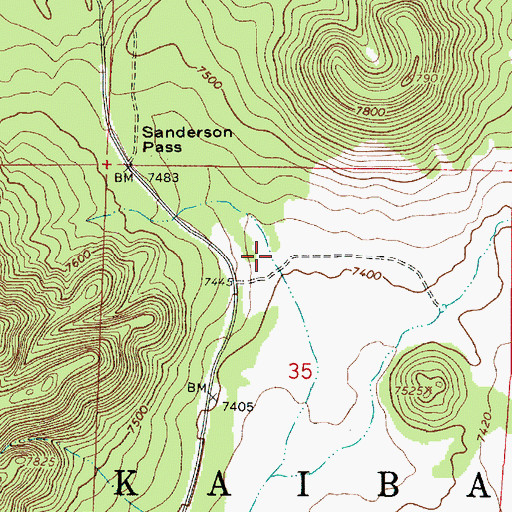 Topographic Map of Jacks Tank, AZ