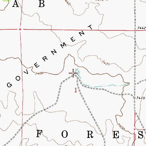 Topographic Map of Prairie Tank, AZ