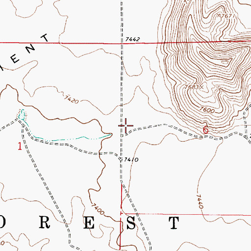 Topographic Map of B B Tank, AZ