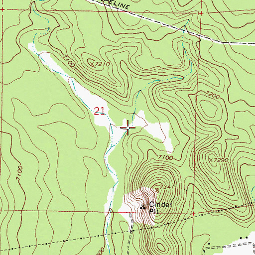 Topographic Map of Spitz Tank, AZ